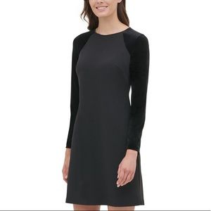 Black Zippered Long Sleeve e Dress | Tommy Hilfiger